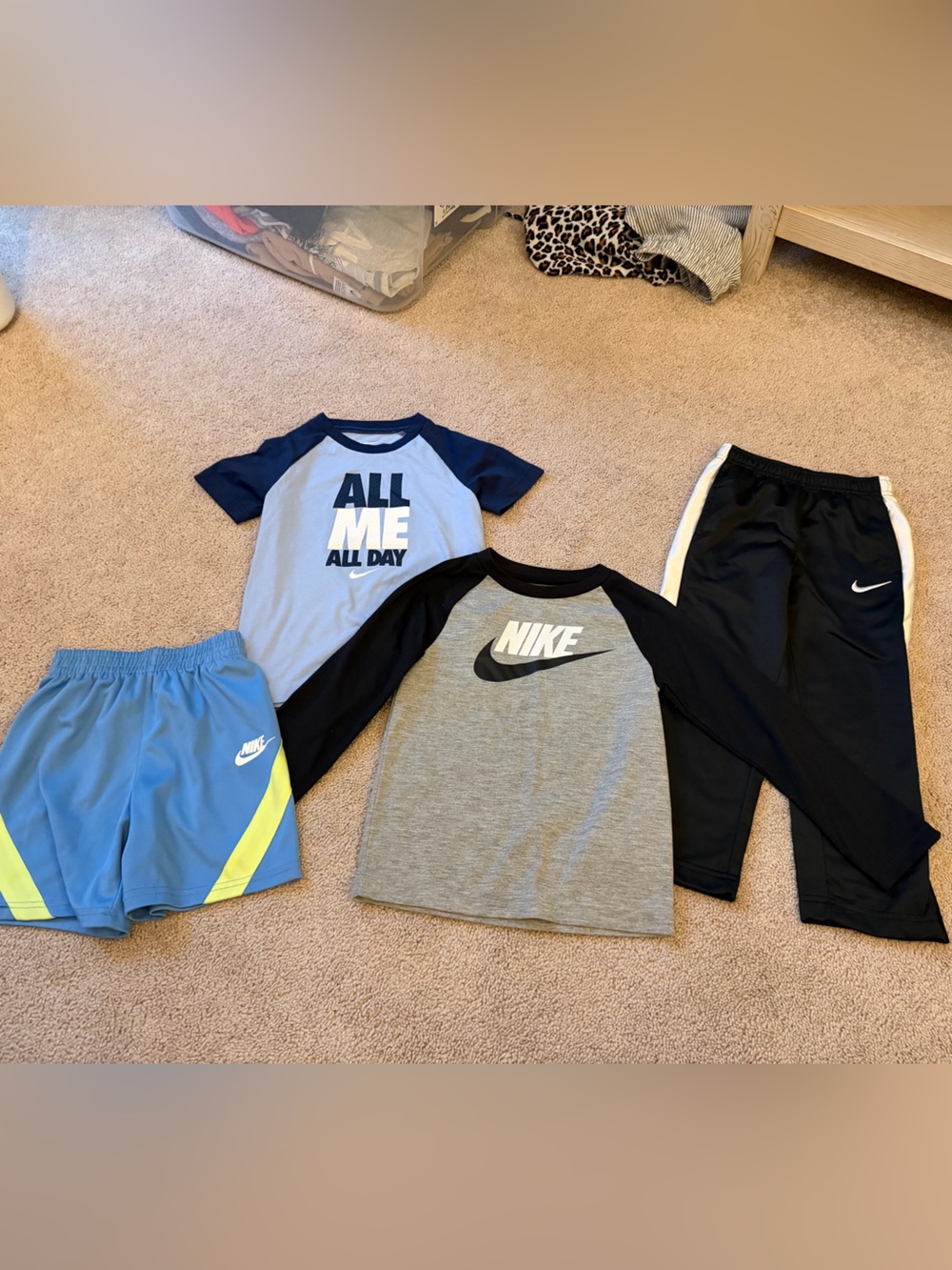 Nike Boys' Blue, Gray & Black Athletic Tee and Shorts